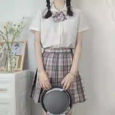 东鲸岁时记 兰柯一梦单排扣翻领短袖衬衫 女款