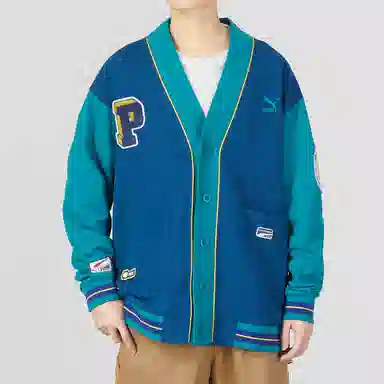 PUMA Team Badge V-neck Jacket Tr Logo
