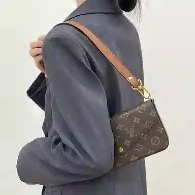 奢护匠心坊 三合一腋下麻将包短肩带替换手拎腋下肩带手提改造带子单买配件包带 超纤 包带 女款 棕色/粉色/黑色