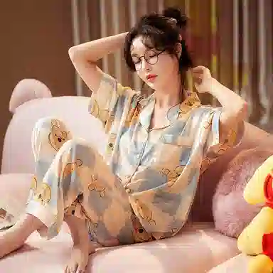 Gongdie x Disney Winnie the Pooh Summer Pajama Set