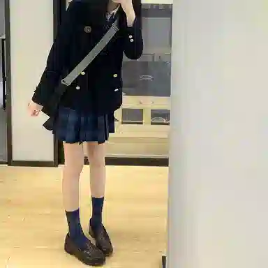 东鲸岁时记 带徽章双排扣西装 女款