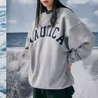 nautica white sail Logo