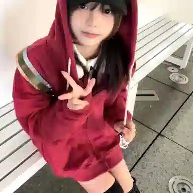 东鲸岁时记 纯色拉链宽松字母刺绣加绒开衫连帽卫衣 女款