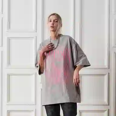 HARSH AND CRUEL Retro Letter Print Loose T-Shirt