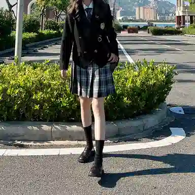 东鲸岁时记 纯色双排扣长袖西装外套 女款