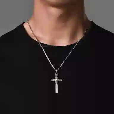 IDEAGEMER Cross Necklace