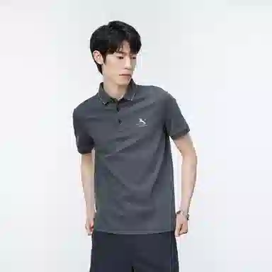 PEACEBIRD MEN Logo Embroidered Polo Shirt