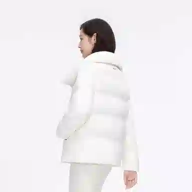 波司登 纯色翻领拉链羽绒服外套 女款 