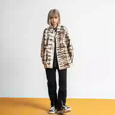 XINYINSU Ink Print Jacket