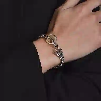 IDEAGEMER Silver Bracelet