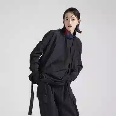 Huanshang Zipper Jacket Black