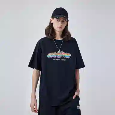 Guuka Logo Print T-Shirt Black