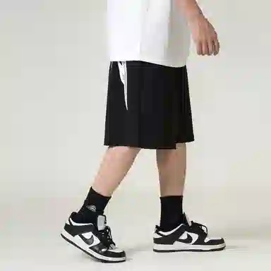 Fanbio SS22 Black Flame Print Shorts