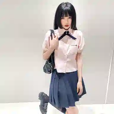 Jiutiao Miao Logo Embroidered Short Sleeve Shirt