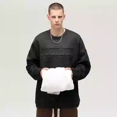 POINTLIMIT 3D Embossed Suede Sweatshirt