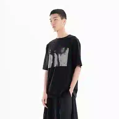 Phantom Character Print T-Shirt Black