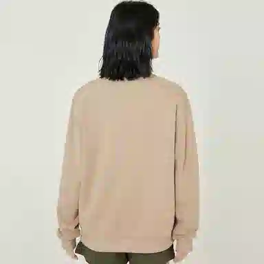探路者 纯色圆领套头休闲长袖卫衣 男女同款