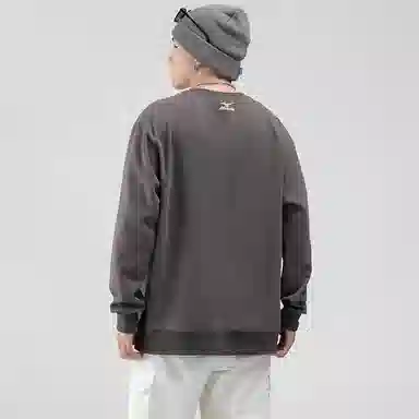 Mizuno Retro Logo Pullover Hoodie Black