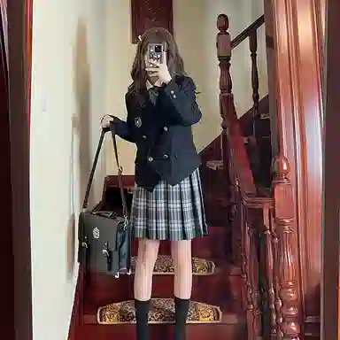 东鲸岁时记 纯色双排扣长袖西装外套 女款