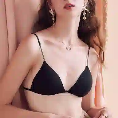 内在密码 文胸系列 纯色前扣式三角杯比基尼文胸内衣裤套装 女款