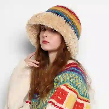 KENMONT Rainbow Knit Hat