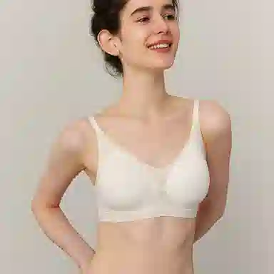弗利少女 纯色果冻胶软支撑无痕内衣小胸有型无钢圈文胸 女款