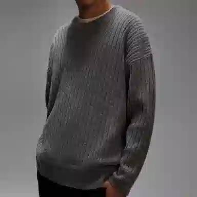 PSO Brand White Series Cashmere Wool Sweater