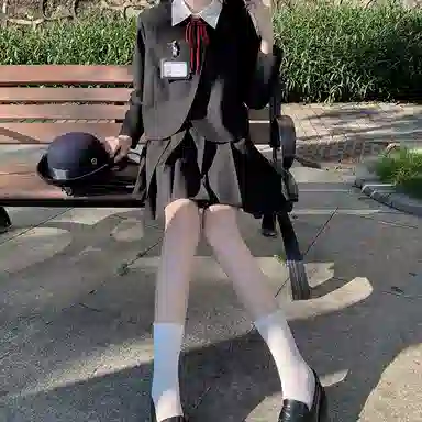 东鲸岁时记 纯色无领西装外套吊带连衣裙制服套装 女款