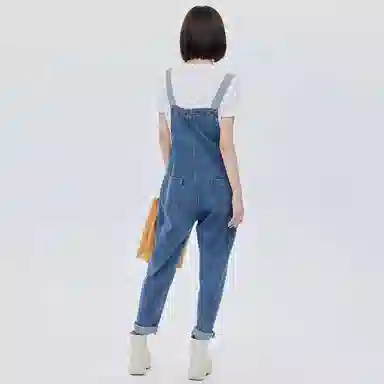 SOON FLOWER Overalls Black