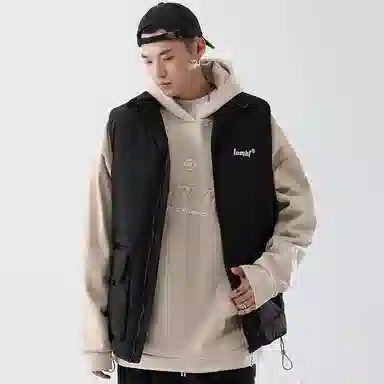 LOMBT Logo Embroidered Workwear Vest Black