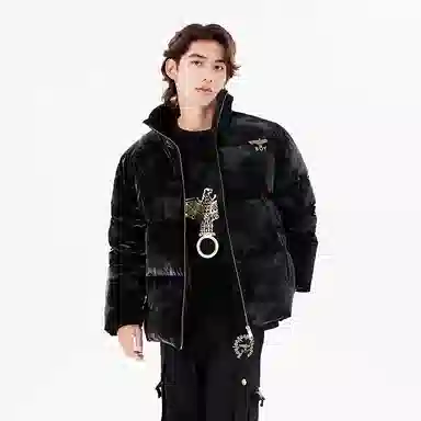 Boy London FW22 Logo Down Jacket Black