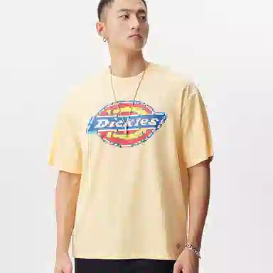 Dickies Logo Crewneck T-Shirt Ginger Yellow