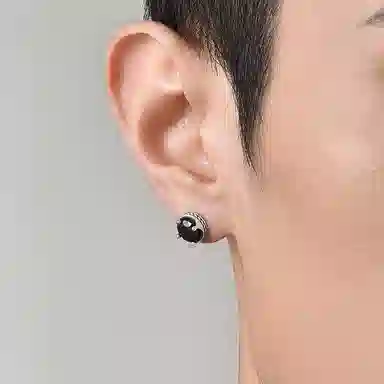 IDEAGEMER 925 Silver Stud Earring