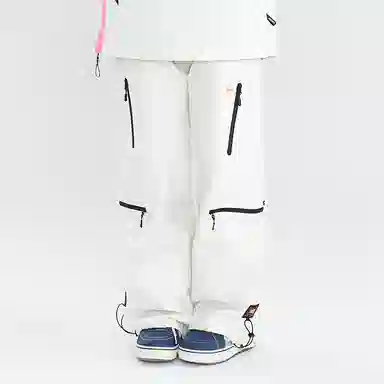 南恩 纯色多口袋防水防风户外自由式滑雪裤 男女同款