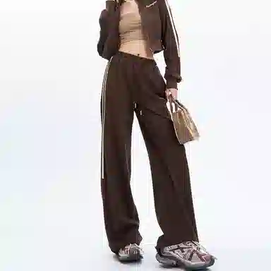 APEA Drawstring Straight Casual Pants Women