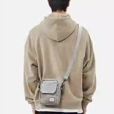 阿尔派妮 休闲时尚日系百搭通勤便携出行 织物 手机包单肩包斜挎包 常规 男女同款情侣款 多色