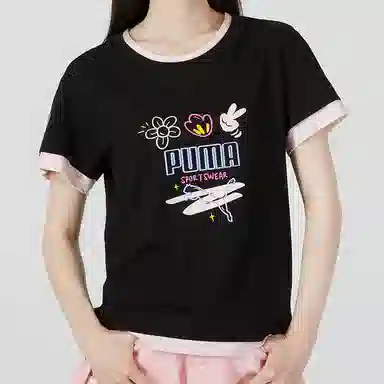 Puma Women Fashion 2-Fer Tee LogoT