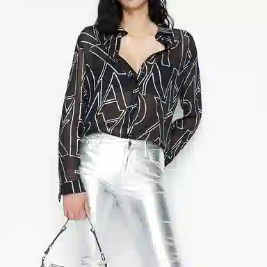 Armani Exchange FW22 Letter Print Shirt