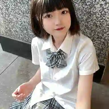 东鲸岁时记 纯色制服短袖衬衫 女款 白色