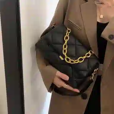 Jane Klain Quilted Chain Bag