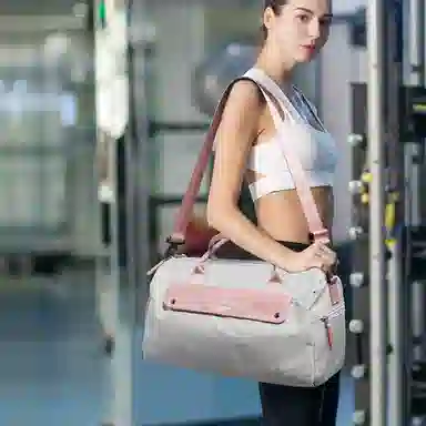 LOVERPUSS Gym Bag Grey Pink