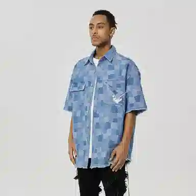 Rocawear Denim Short Sleeve Shirt