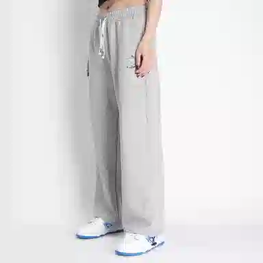 星际者 印花抽绳直筒运动裤 男女同款 加绒加厚可选