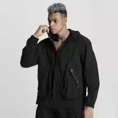 NORVINCY Logo Print Zip Jacket