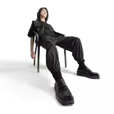 Huànxiàngzhě Original Derby Shoes Black