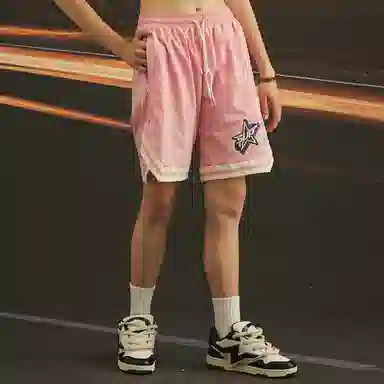 SUPEREALLY Retro Star Stripe Basketball Shorts