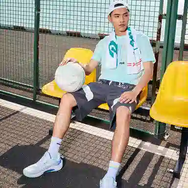 匹克 篮球文化系列 针织宽松运动篮球短裤 男款 暗灰