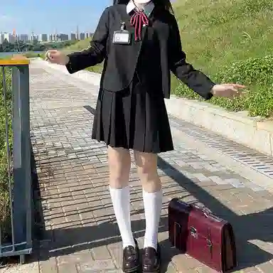 东鲸岁时记 纯色无领西装外套吊带连衣裙制服套装 女款