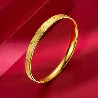 牧言 国潮复古新中式简约高级精致 创意个性招财东南西北文字手饰 合金  十三幺麻将手镯 女款