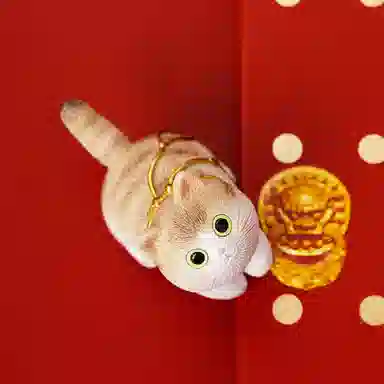 宫廷宝贝 故宫猫 趴趴猫 可爱摆件 礼盒装 谷圈礼盒